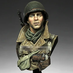 1/10 US 101st Airborne Siege of Bastogne, Resin Model figure Bust GK, Military theme, Unassembled and unpainted kit