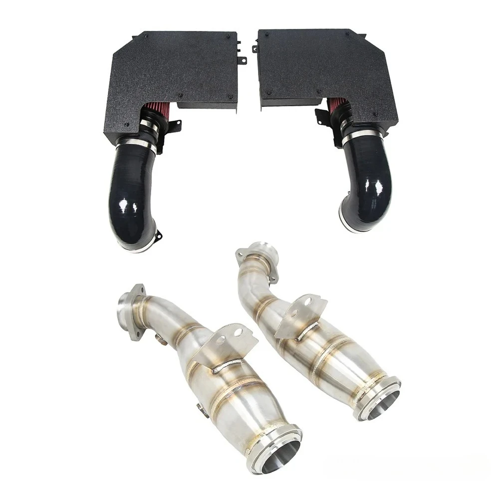 High-performance for  2012+ Mercedes-Benz  M276 (V6) Engine  C400 C450 C43AMG GLC43 Cold Air Intake With Race Downpipe