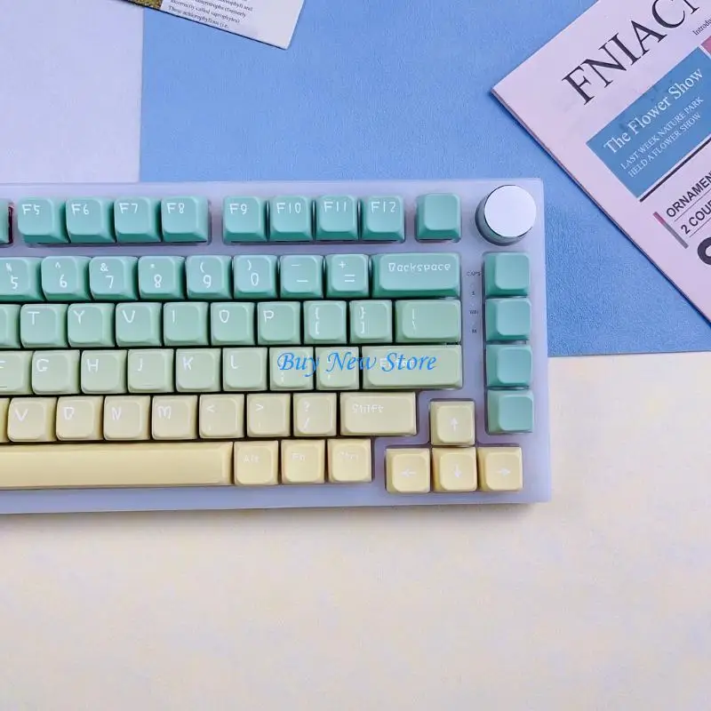 

20ce 130keys/set MDA Profile Gradients Цветовые клавишные клавиши PBT Dyesublimation Клавицы для вишневых механических клавиатур