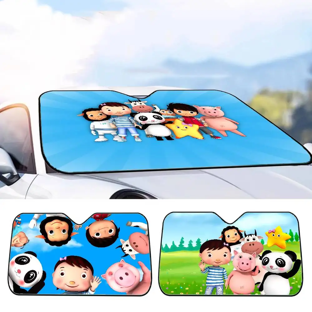 Parasol para parabrisas de coche Little Baby Bum, Protector de visera de verano, bloques plegables, accesorios de protección de rayos UV