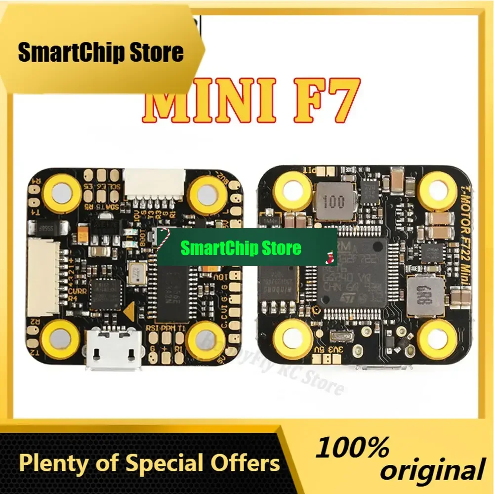 SmCpT-motor Mini F7 Stack Mini F7 Flight Controller Osd Bmi270 W/mini F45a 3-6s Blheli32 4in1 Esc Dshot150/300/600 For Rc Fpv Dr