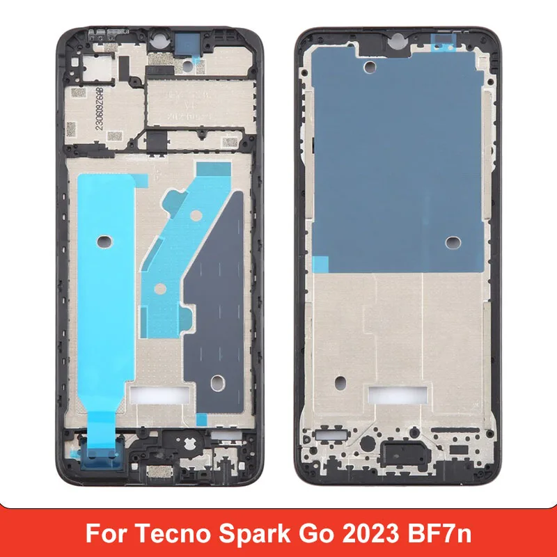 Front Housing LCD Frame Bezel Plate for Tecno Spark Go 2023 BF7n Front Housing Repair Replacement Part