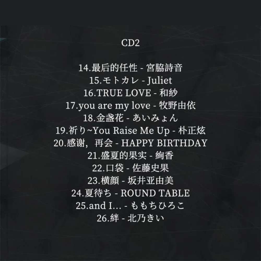 Japanese Female Vocal Collection - Pop & Ballad Car Lossless Music 6CD Disc