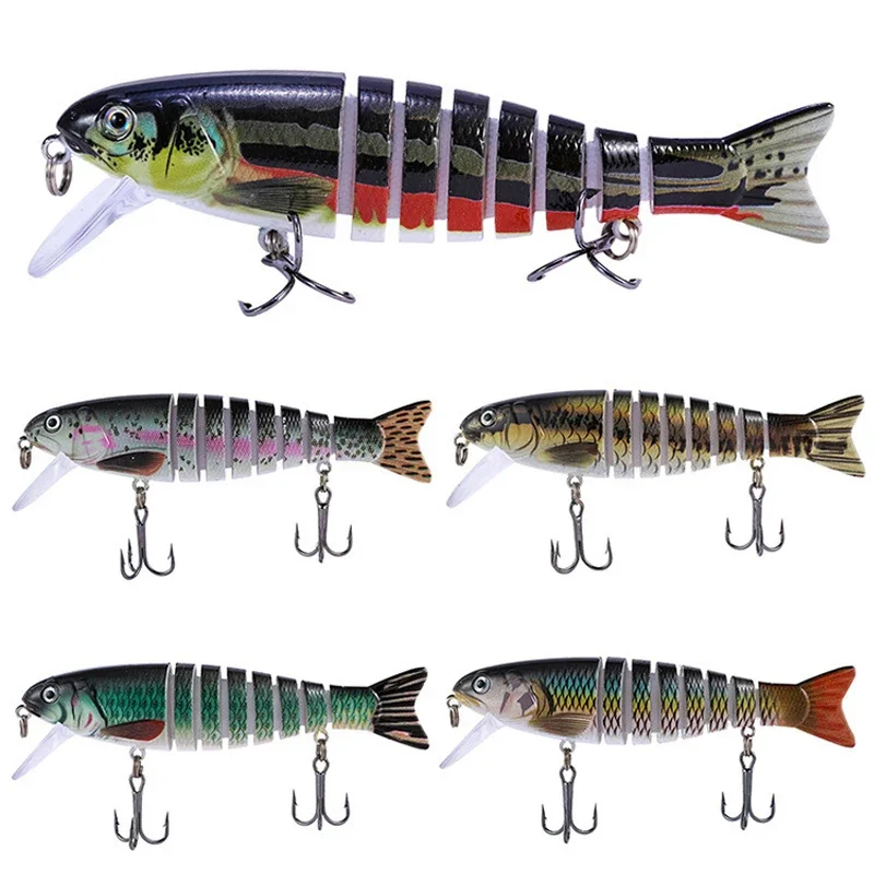 

1PCS 110MM 18G Swimbait Wobblers Pike Fishing Lures Artificial Multi Jointed Sections Hard Bait Trolling Carp Fishing Tools