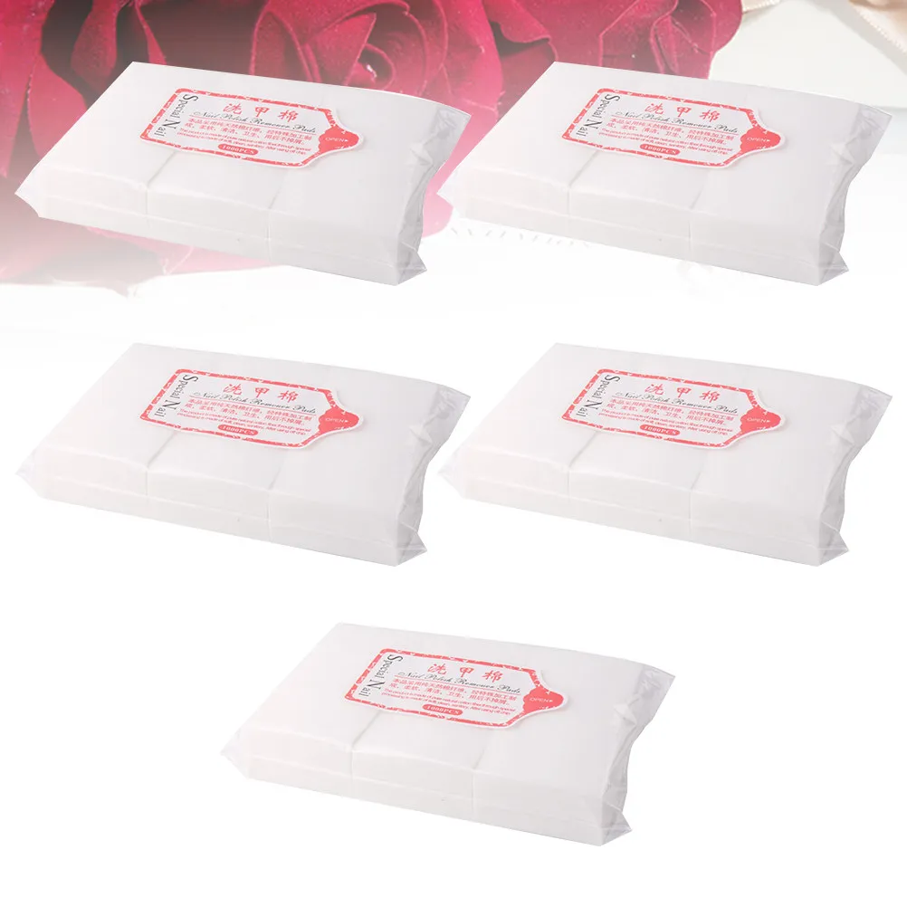 3000Pcs Disposable Nail Polish Remover Pads Strong Absorbent Sanitary Thickened Hard Cleaning Pads for Manicure Pedicure Gel
