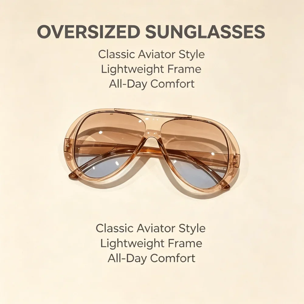 Assorted Oversized Sunglasses Set — product information 6