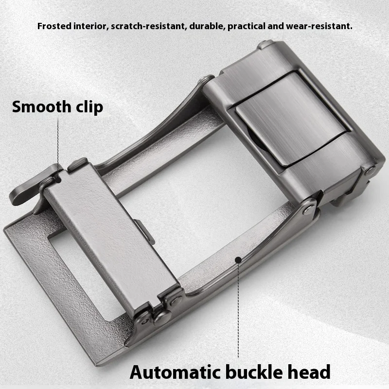 Automatische Gürtelschnalle für Herren, Zubehör für Breite 3,3 cm–3,5 cm, Ratschengürtel, Legierung, automatische Schnalle, Gürtelersatzschnalle – Detail 5