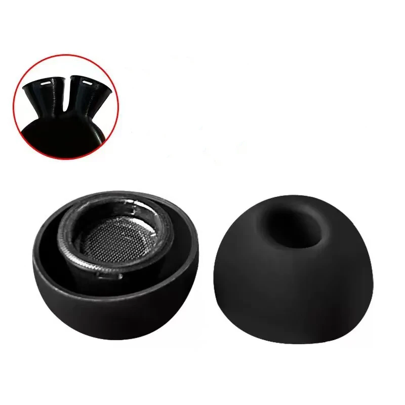 Мягкие силиконовые насадки для наушников Airpods Pro, беспроводные Bluetooth-наушники, чехлы, шапки, подушечки для наушников, насадки для ушей, 2 шт./пара