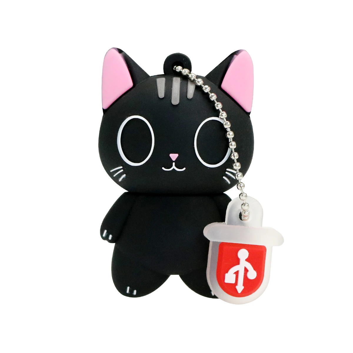 Pendrive 256GB USB Flash Drive kartun hewan Penguin, Pen Drive 128GB Usb Flash memori stik 32GB bebek hitam kucing 64GB