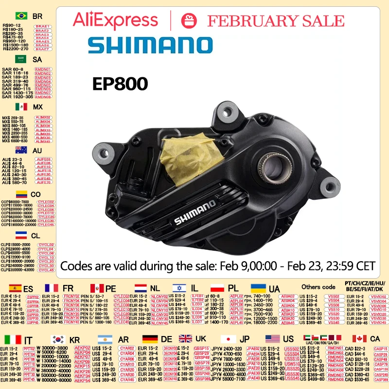 Shimano Steps EP8 Ep800 Drive Unit Du-ep800 250W Mid-ship Drive Unit US Class