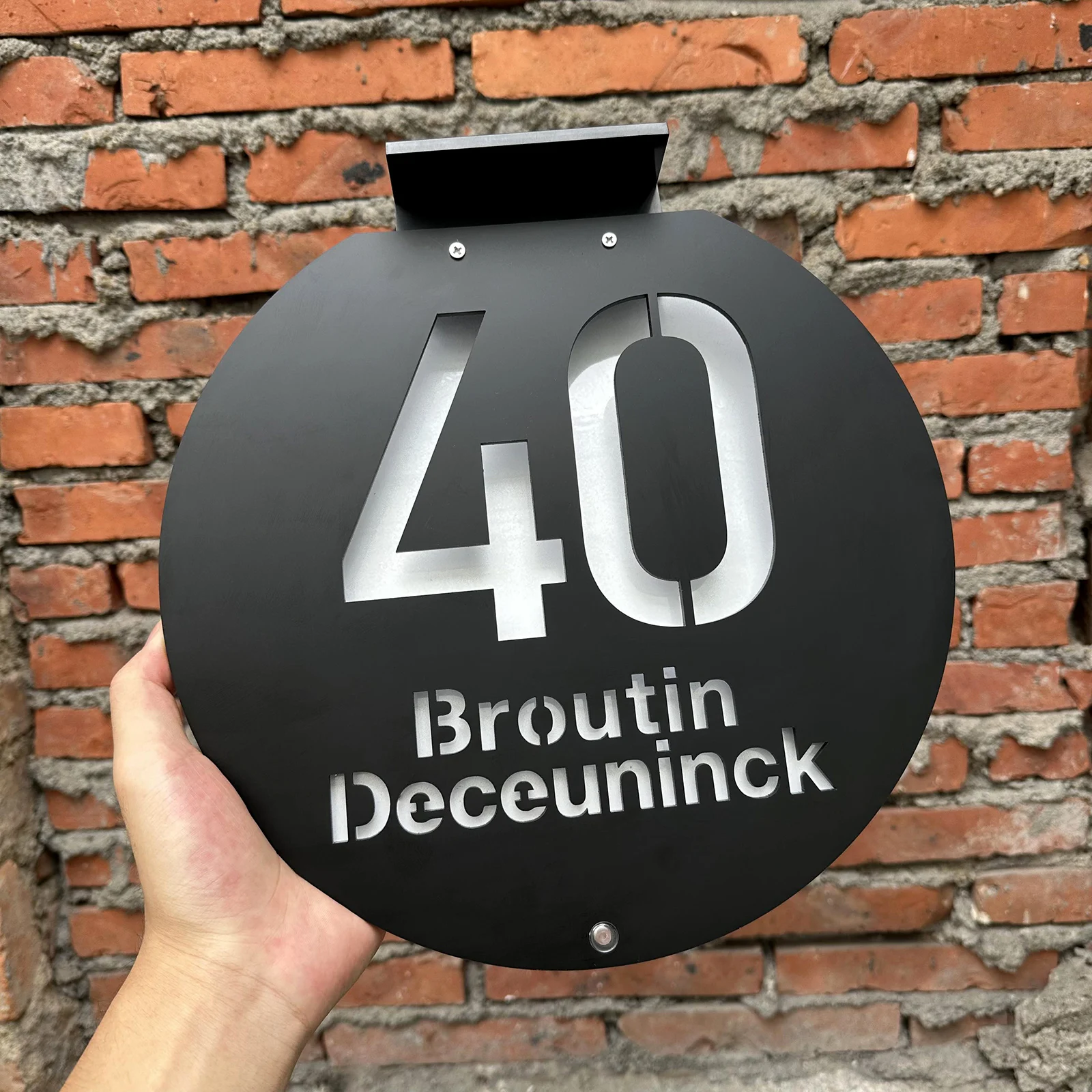 رقم المنزل المخصص أضواء خارجية تعمل بالطاقة الشمسية LED مضيئة الخارجية علامة منزل الطاقة الشمسية ثلاثية الأبعاد قطع الليزر عنوان اللوحة علامة باب الفيلا ارقام منازل خارجية ارقام منازل خارجيه طاقة شمسية #2