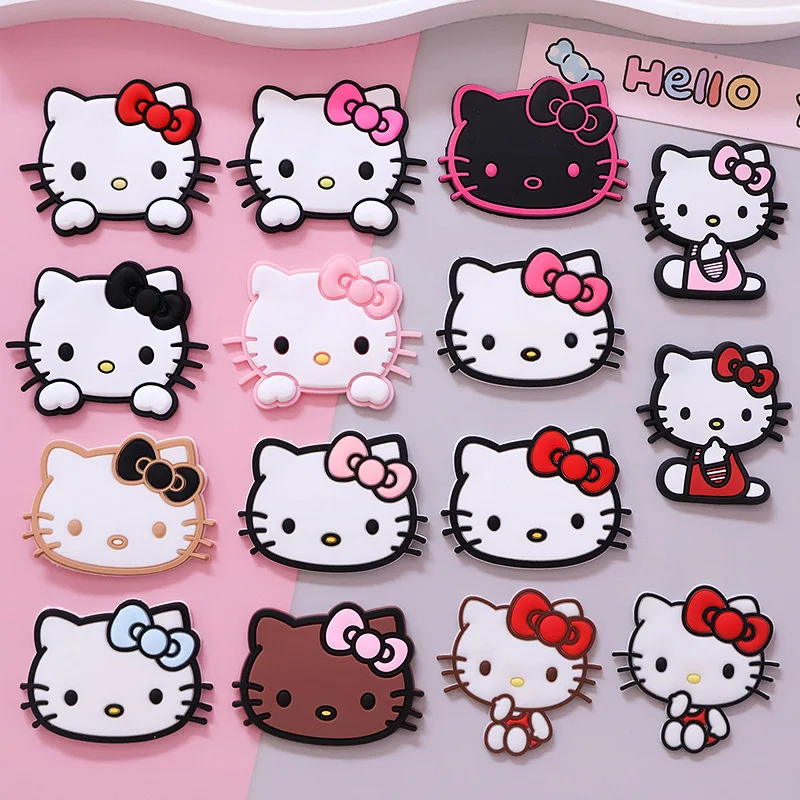 

MINISO Hellokitty 1pcs cute Sanrio shoe Charms cartoon cat clogs Accessories for Sandals pins Decorate girls kids Birthday Gifts
