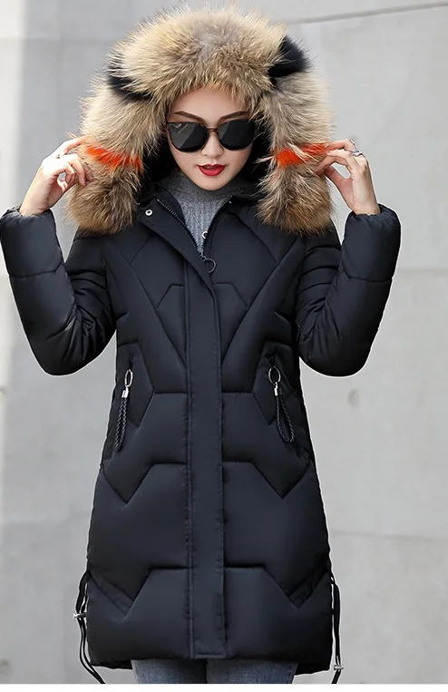 

Parkas Womens Korean Fall Down Quilting Double-Layered Snap-Button Flap Pocket Stand-Collar Contrasting O-Neck Modern Urban 2025