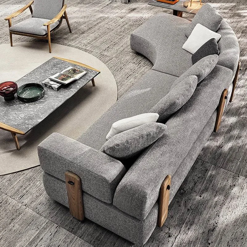 أريكة خارجية حديقة شرفة ترفيهية أثاث من الخشب الصلب B & B #3