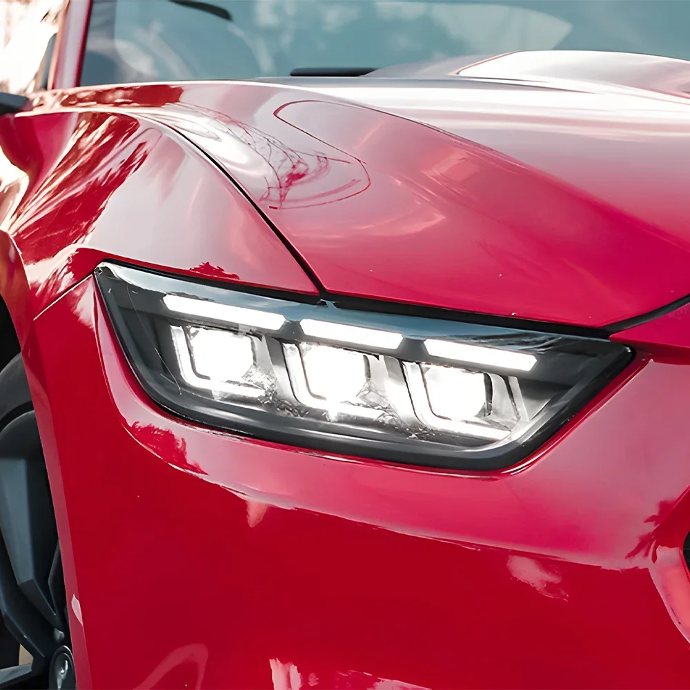 

Car Front Lamps For Ford Mustang 2015-2017 LED Auto Headlights Assembly Upgrade Dynamic Flashing 3 Projector Lens Accessories