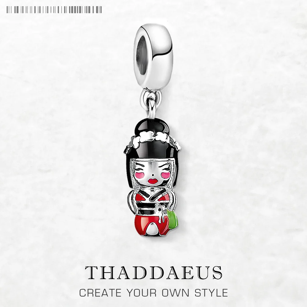 

Kimono Doll Dangle Charm Pendants Brand New Ethnic 925 Sterling Silver Fine Jewelry