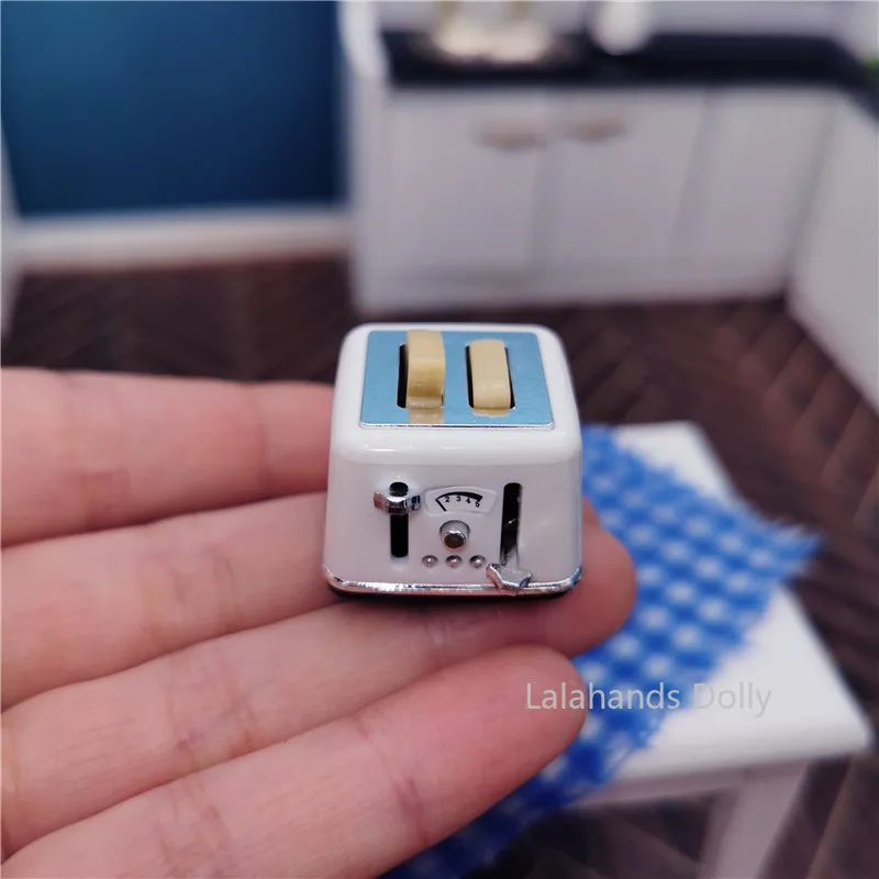 

1:12 Doll House Mini Modern Style Toaster, Kettle Model for Doll House Kitchen, Living Room Furniture Decoration Accessories