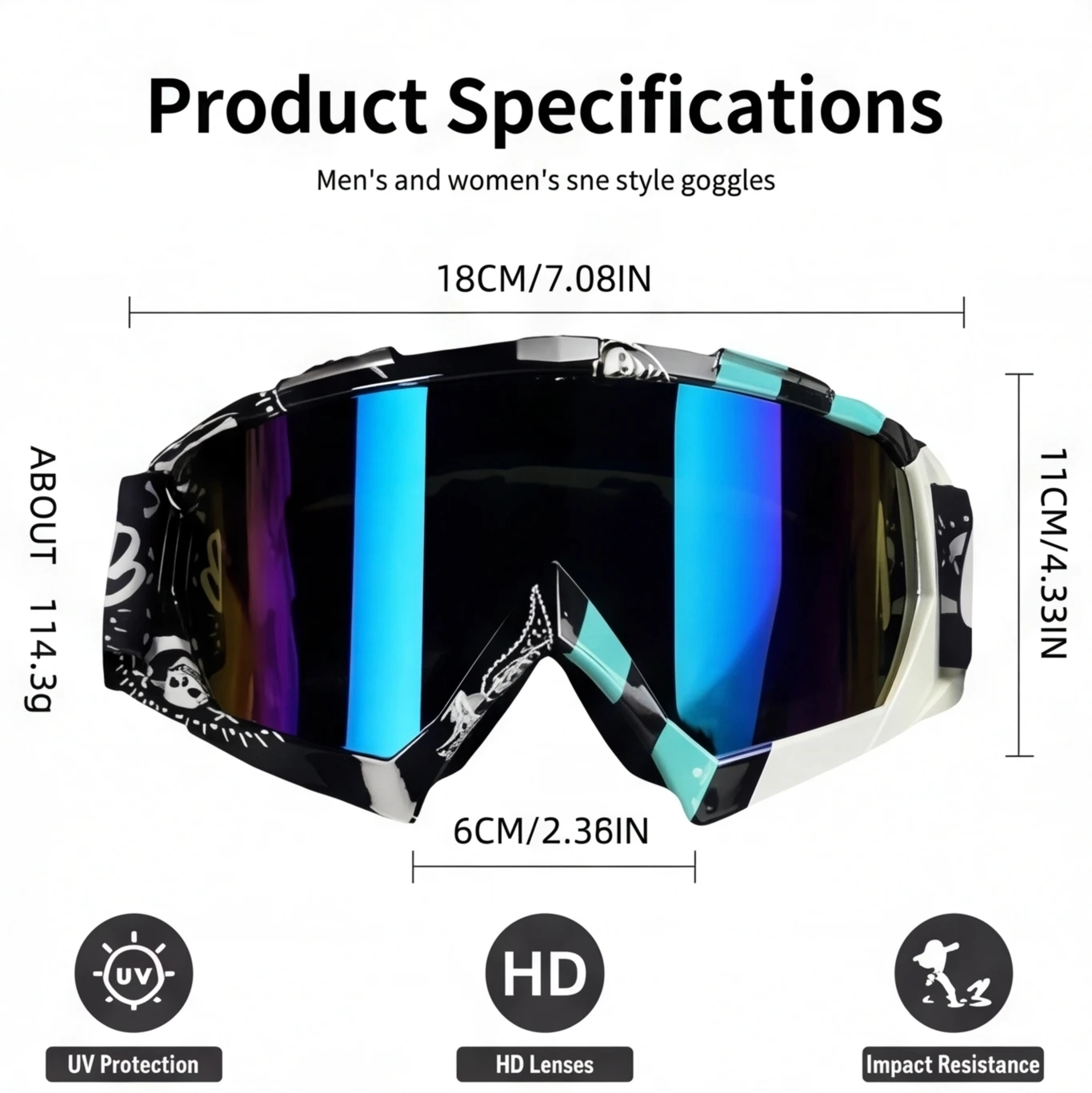 Motorcycle Glasses Motocross Goggles Helmet MX Moto Dirt Bike ATV Ski Outdoor Sports Glass Scooter Googles Mask Cycling
