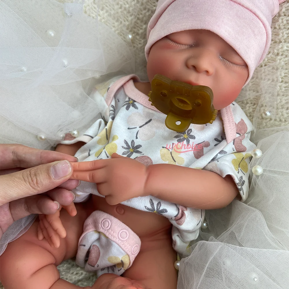 17인치 리얼리스틱 리본 베이비 돌 실리콘 리본 베이비 오픈 마우스 리본 베이비 걸 리얼리스틱 신생아 인형 사랑스러운 수집용 인형