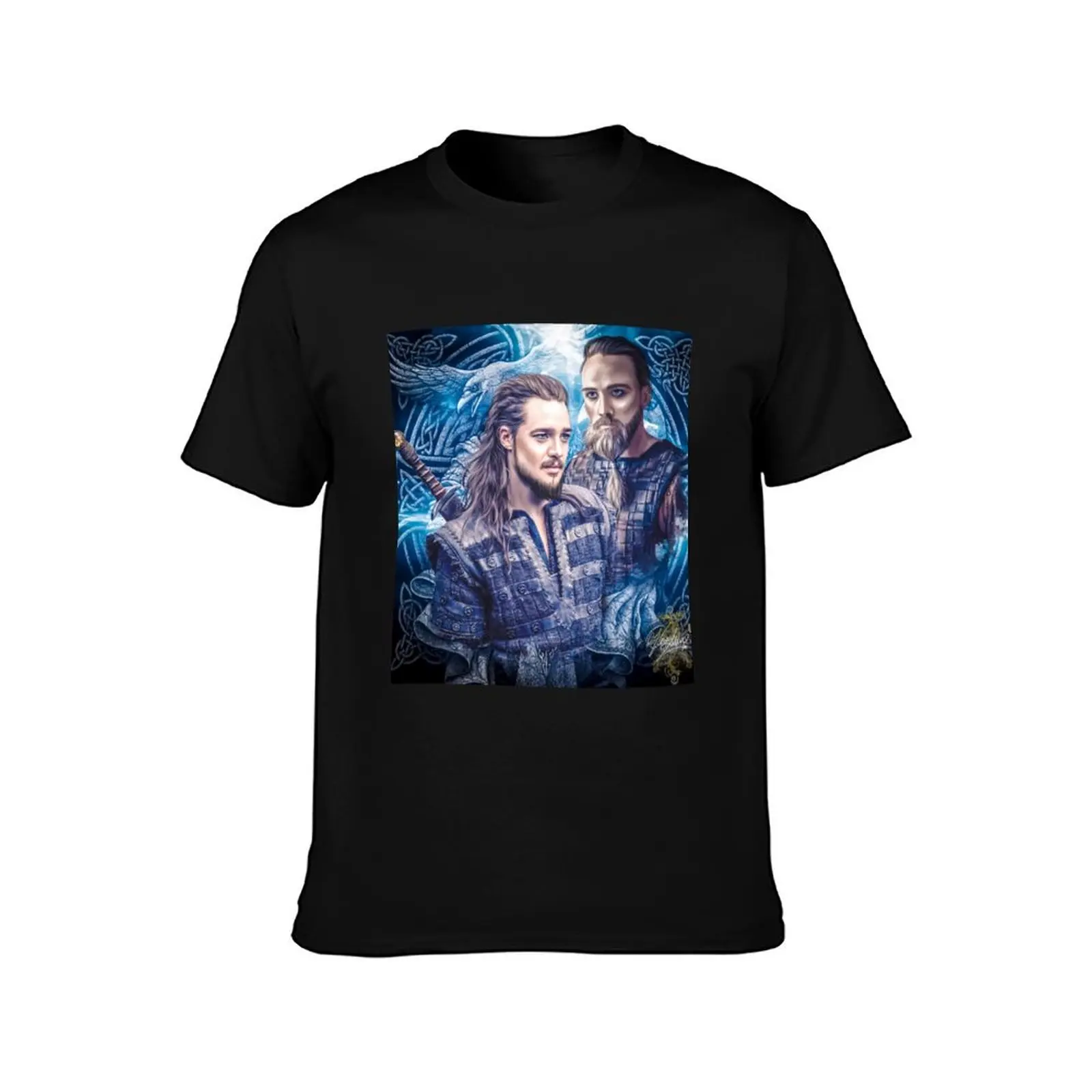 Erik and Uhtred- The Last Kingdom T-Shirt oversized blue archive workout shirts for men