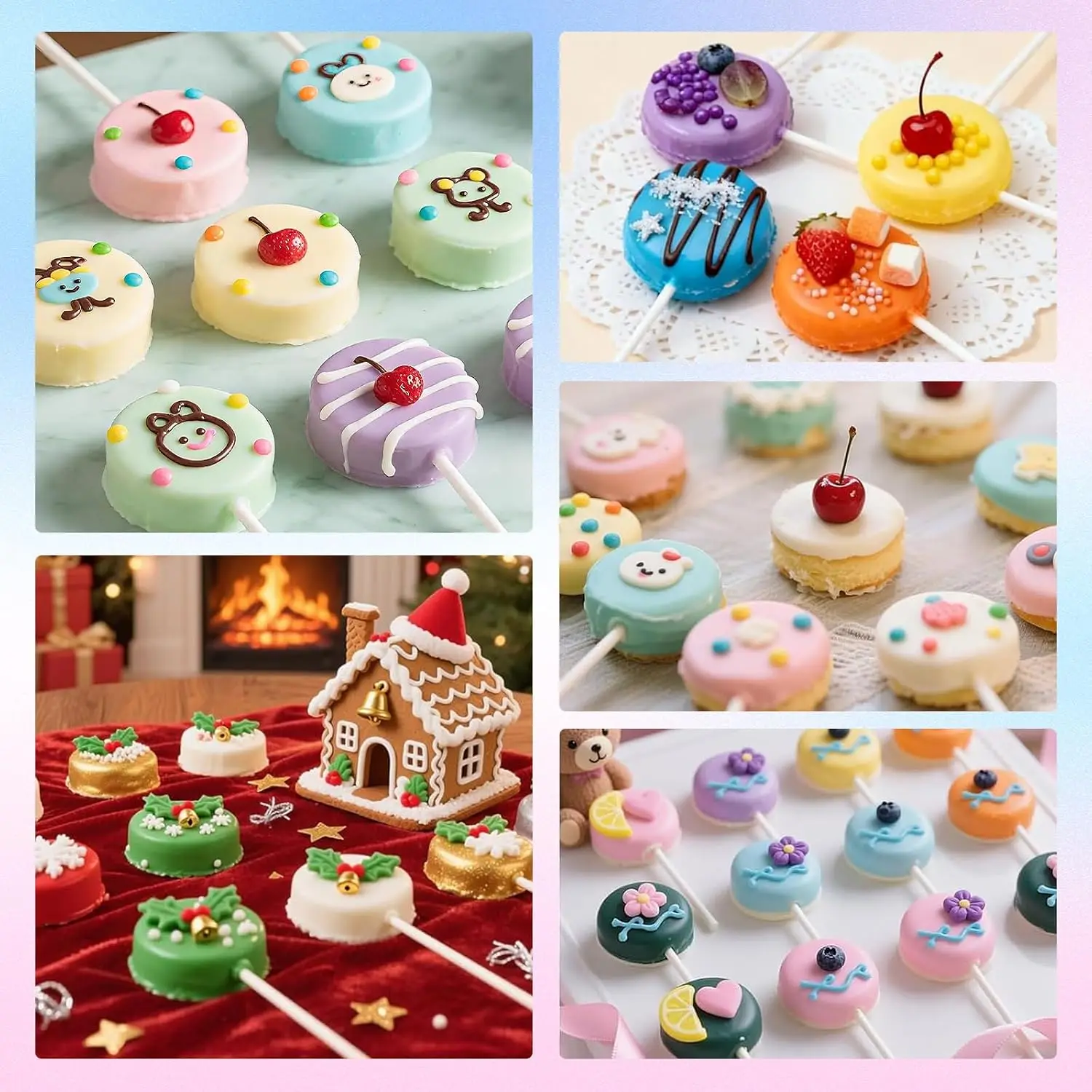 All-in-One Cake Pop Mold Set with Cutter & Tray | Perfect for Holiday, Wedding & Kids Party Homemade Chocolate Desserts