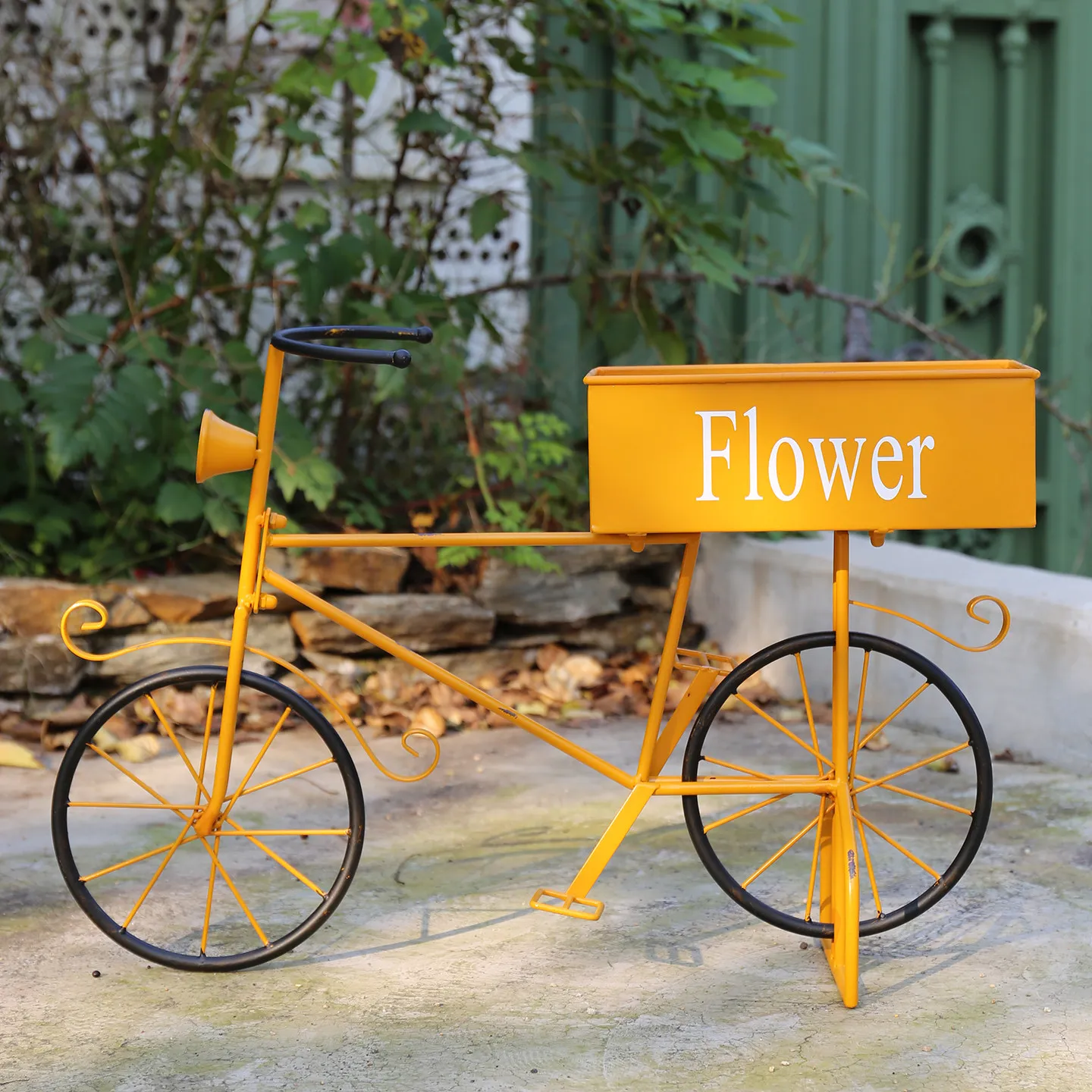 

Cute float flower stand flower gardening flower pot stand garden courtyard window display bicycle decoration storage