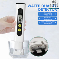 TDS Meter Digital Water Tester 0-9990ppm Drinking Water Quality Analyzer Monitor Filter Rapid Test Aquarium Hydroponics Pools
