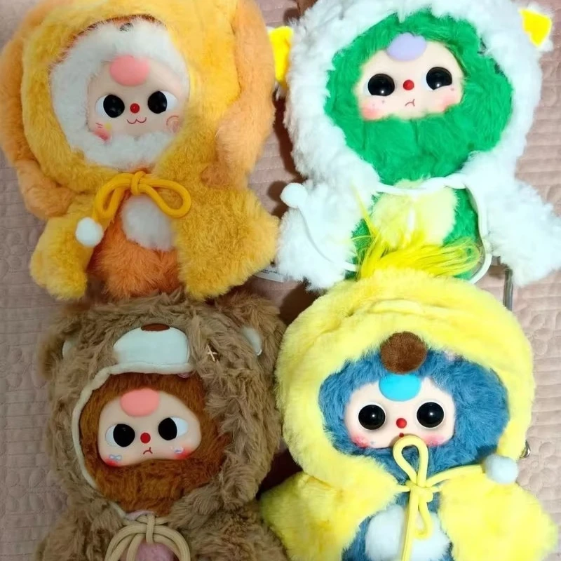

Baby Three I'M Not a Warrior Series Blind Box Plush Vinyl Doll Kawaii Trendy Play Figure Bag Pendant Decoration Gift for Kids