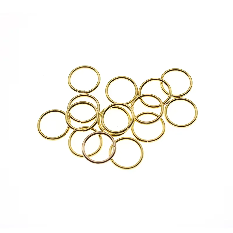 200-100 Stück 3-16mm Silber-Gold-Sprengringe Einzelschlaufen Offene Sprengringe & Spaltringe Verbinder für DIY Armband-Schmuckherstellung – Detail 2