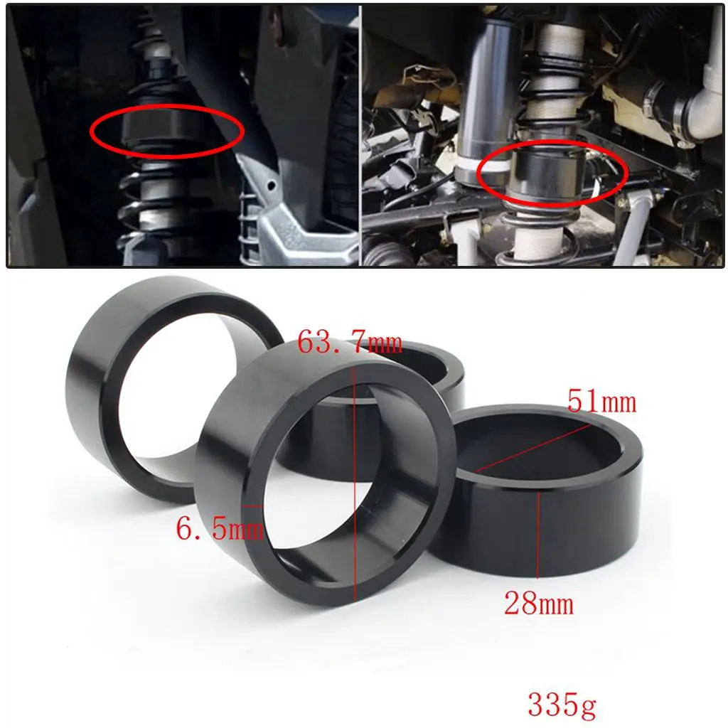 Gazechimp 4X Penggantungan Aluminium Spacer Angkat Kit 2.5 '''' '''' ''untuk