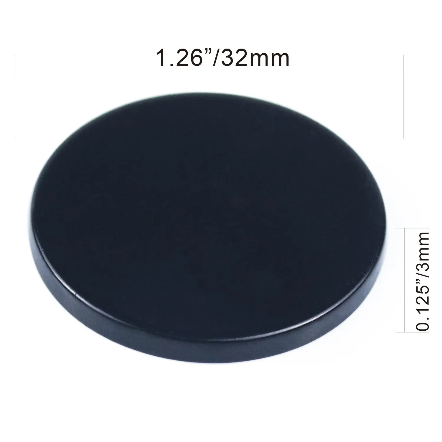 D32mm Waterproof Strong Rare Earth Magnets Super Strong Neodymium Disc Magnets with Epoxy Coating and Double-Sided Adhesive