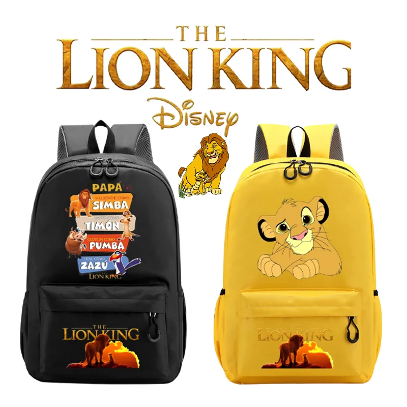 Mufasa The Lion King Kids Childern School Bag Disney Movie Cartoon Print Backpack Rucksack Student Knapsack Birthday Surpris New