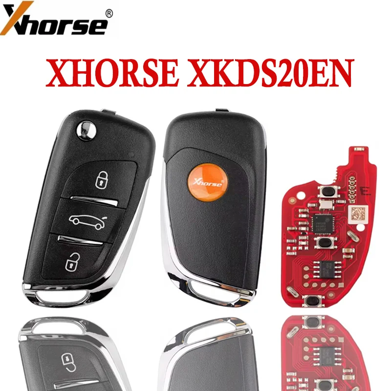 

1/2pcs XHORSE XKDS20EN 2nd Generation DS Type Wire Remote Key 3 Buttons Working with VVDI2/VVDI MINI KEY TOOL/Max