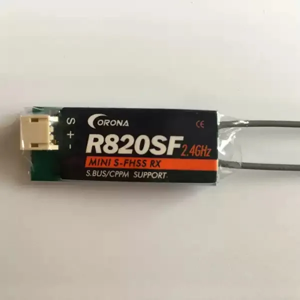 Corona RC R820SF Micro Futaba 2.4GHz S-FHSS/ FHSS Compatible Mini Micro S.bus Receiver for RC FPV Multicopter Drone