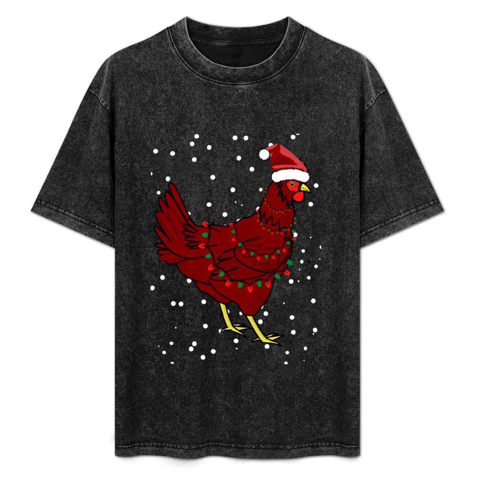 Christmas festive chicken T-Shirt Large Size Breathable Tee