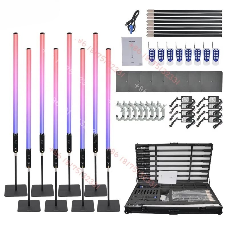 

Portable LP65 LED Wireless Battery 360 Battery Powered Wireless Remote Control DMX LED Pixel Tube Light for Disco DJ Night Club