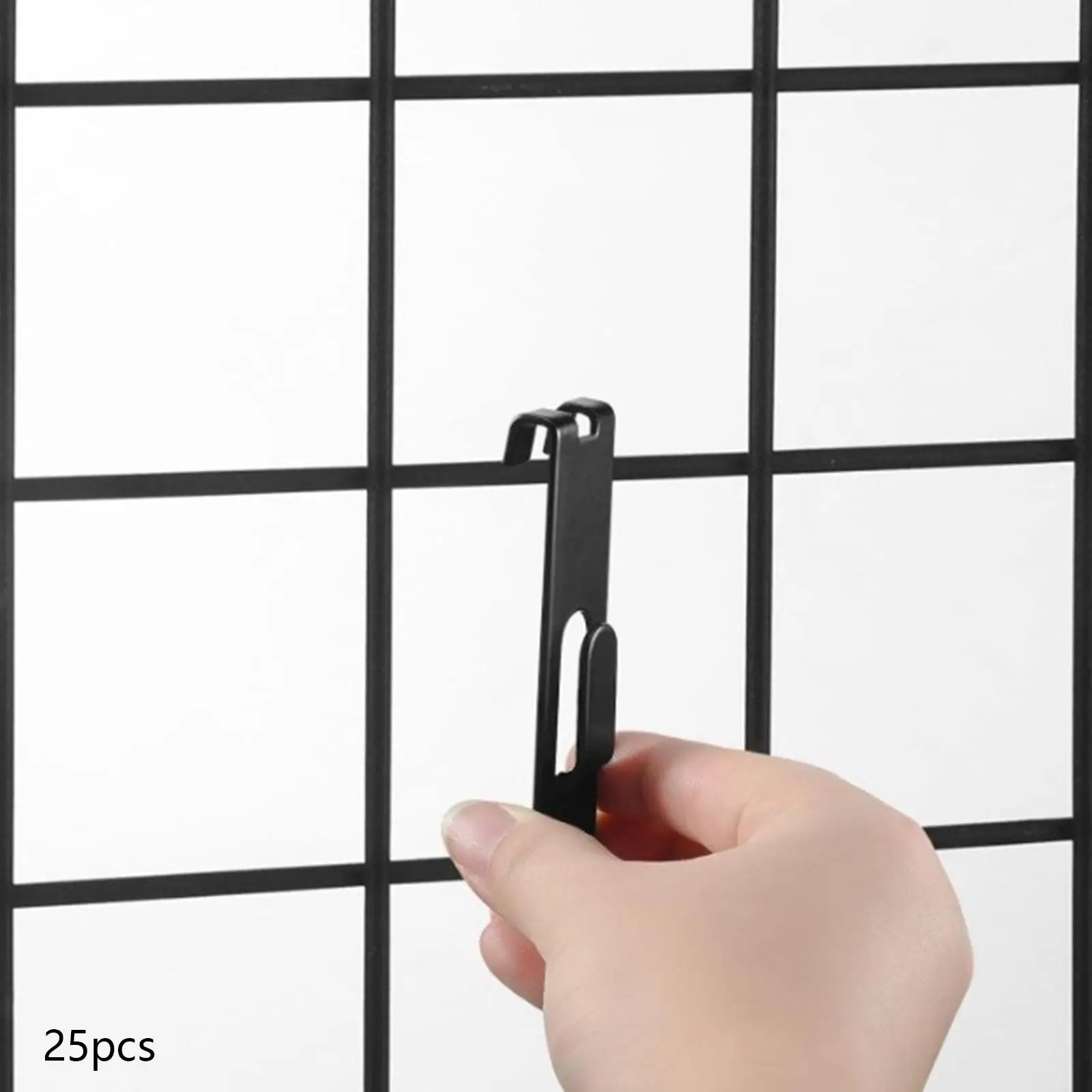 25Pcs Utility Notch Hooks Metal Display Hooks for Home Painting Arts Panel