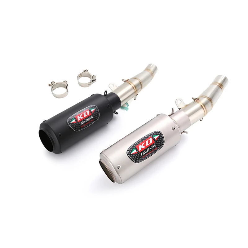 

Slip On For Yamaha YZF R6 2006-2025 Motorcycle Exhaust Mid Link Pipe 60.5mm Muffler Escape Stainless Steel Tip DB Killer