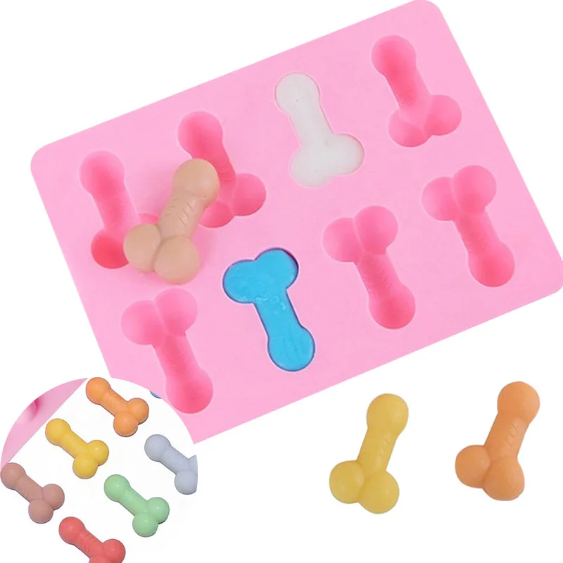 3D Sexy Penis Kuchen Form Dick Eiswürfel Tablett Silikon Seife Kerze Formen Zucker Form Mini Creme Formen Handwerk Werkzeuge Schokolade Werkzeug