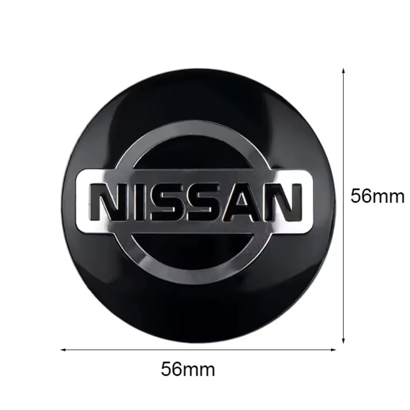 4 قطعة 56 مللي متر سيارة عجلة غطاء محور مركزي حافة غطاء شعار ملصقات لنيسان قاشقاي جوك بولسار سنترا ألتيما باترول ميكرا روجو