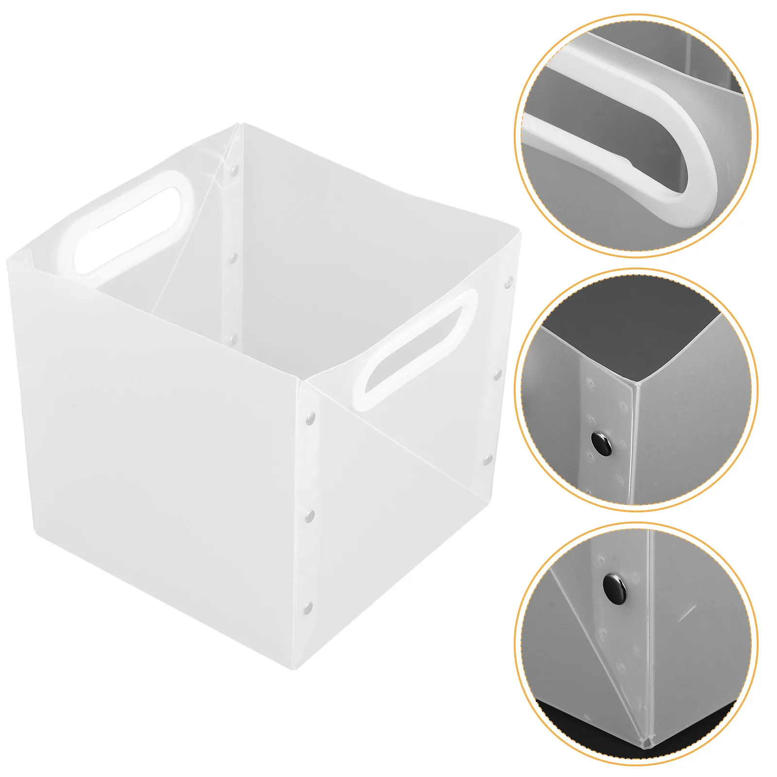 Foldable Makeup Organizer Desktop Storage Bin for Cosmetics Stationery Brushes Pens Rulers Small Books Office Desk Bathroom