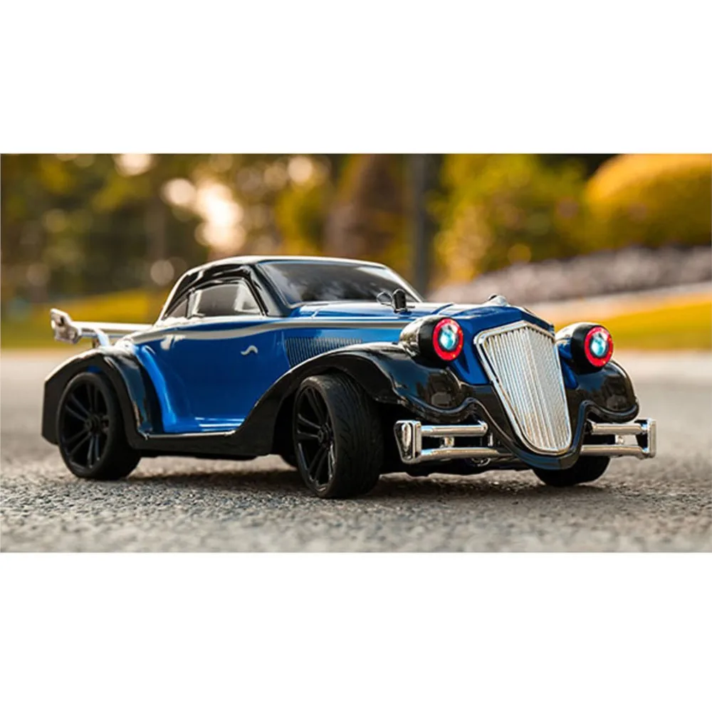 Auto RC Drift RTR SCY 16302 1/16 AWD, Modello Radiocomandato Vintage con Luci a Flusso d'Acqua, Passo 180MM, Veicolo Elettrico per Ragazzi