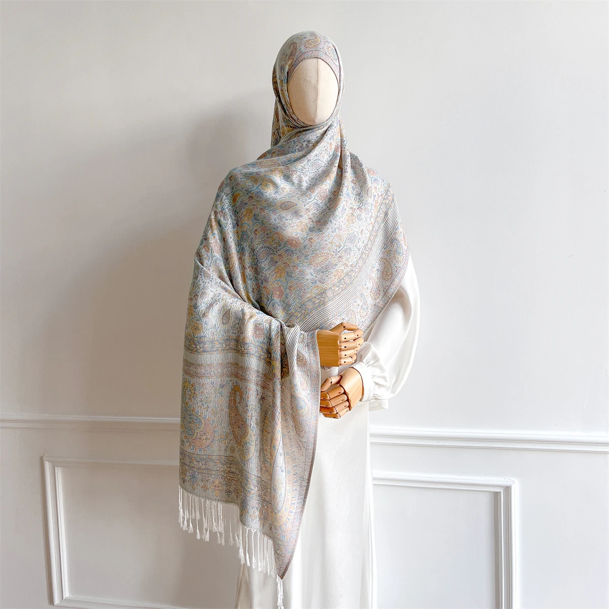 Luxus Winter Schal Frauen Kaschmir Warme Pashmina Marke Foulard Weibliche Schals Wraps Dicke Weiche Bufanda Poncho Schals Stola 2025 – Detail 27