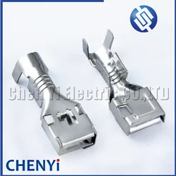 20 Pcs 7.8mm Female series Wiring Terminals Crimping Loose Cable Splice Brass tin-plating Pins DJ627A-7.8C G501 G503