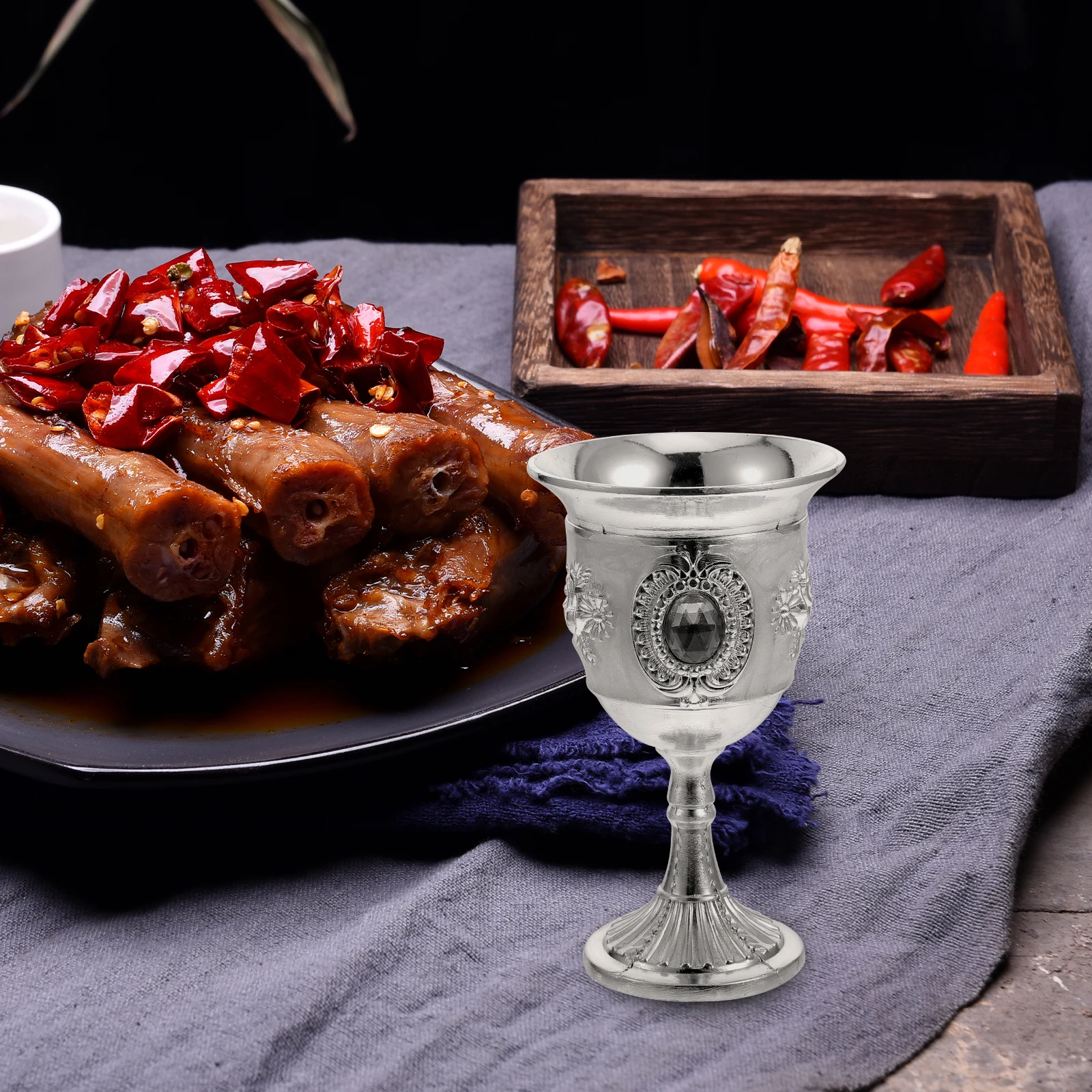 

Retro Glass Goblet Decorations Vintage Chalice Cute Cup Goblets Cups Glassware