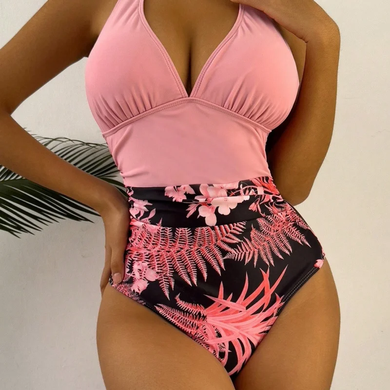 

Xin Si25New sexy leopard print strapless women's one-piece swimsuit for beach and hot springs bikini