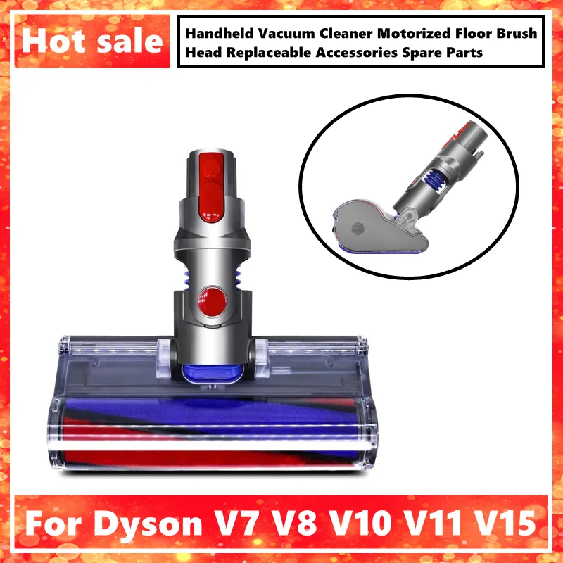 For Dyson V7 V8 V10 V11 V15 Handheld Vacuum Cleaner Motorized Floor Brush Head Replaceable Accessories Spare Parts