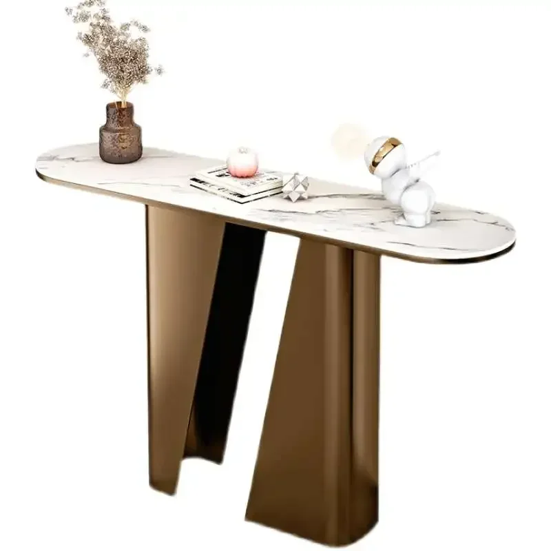 Metal Garden Living Room Table Corner Console Luxury Modern Table Classic Narrow Entrance Hall Furniture