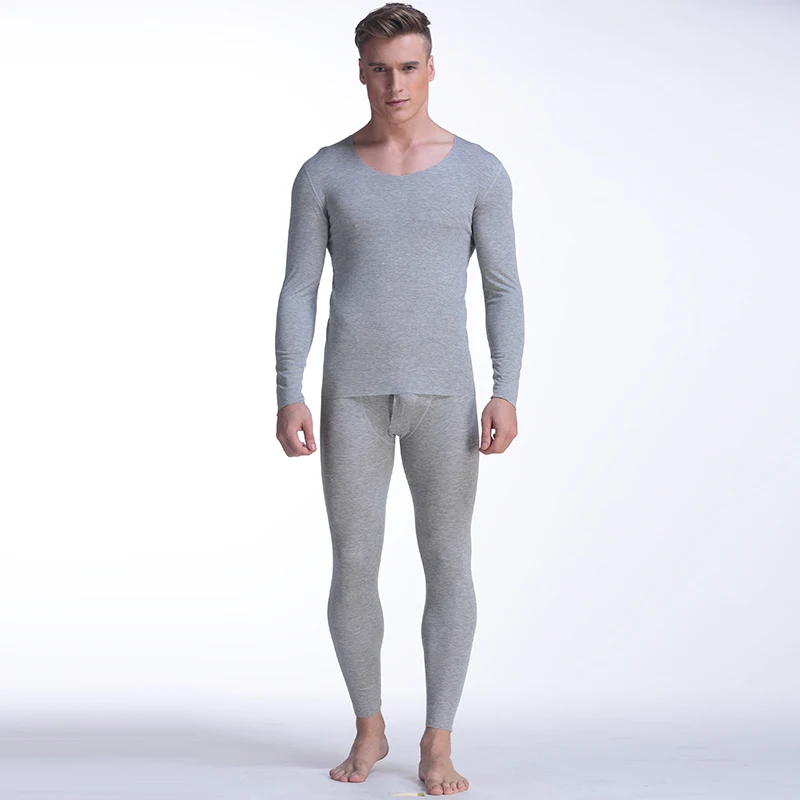 Men's thermal underwear set, Modal long Johns, seamless shirts, underpants, tight-fitting men's thin sweaters and trousers