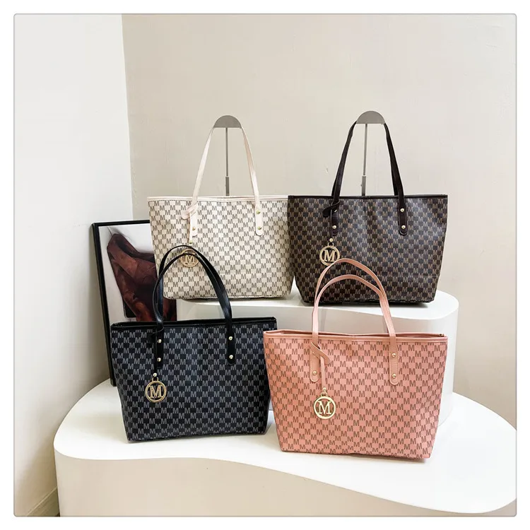 Große Kapazität Pendler-Tragetaschen Modische bedruckte Pu-Leder-Handtasche für Frauen College-Studenten Klasse Handtaschen Schultertasche – Detail 30